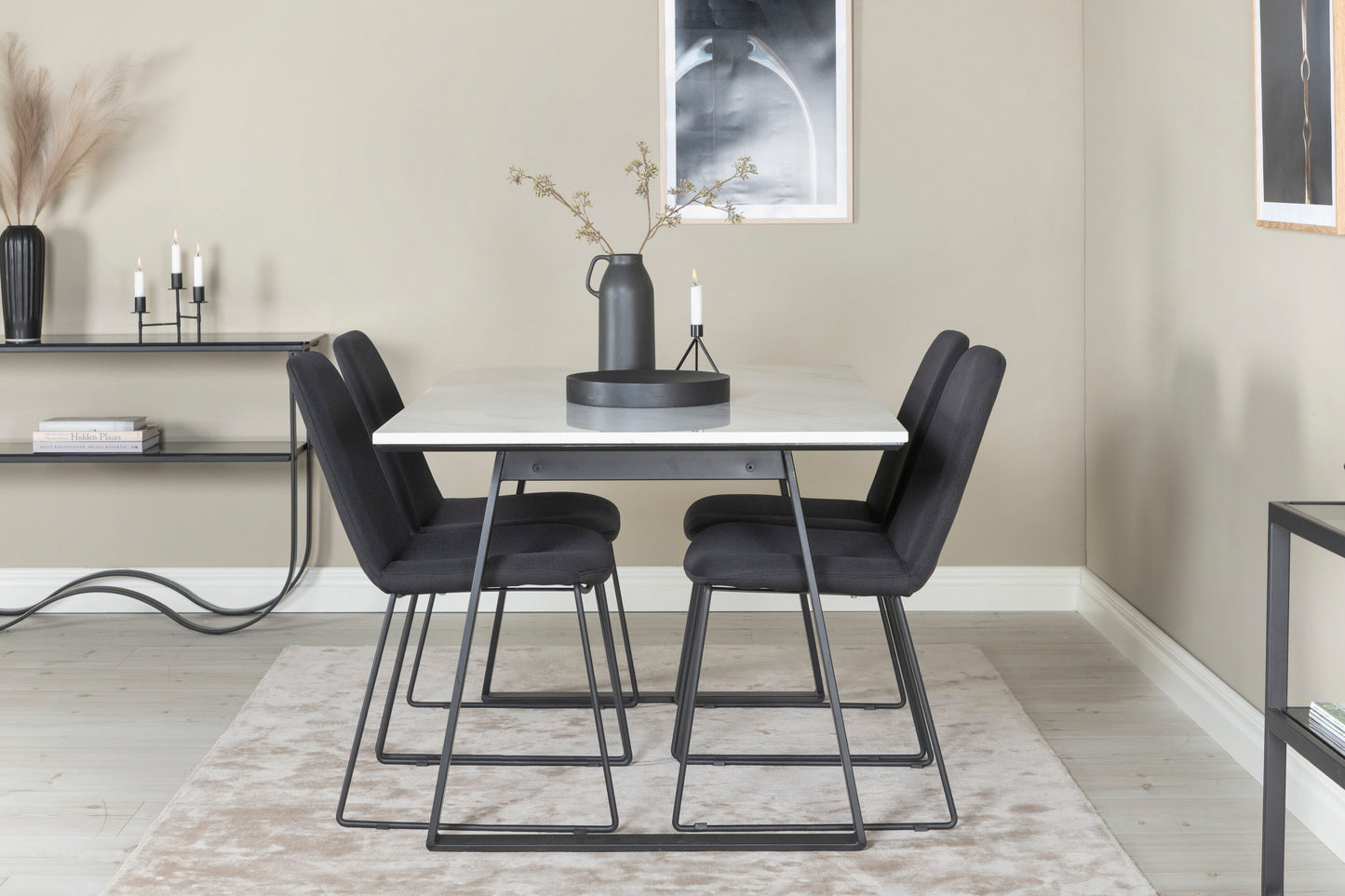 Estelle Matbord med Muce Stolarna – Bord: 74,5x140x90 Stol: 63x84x43