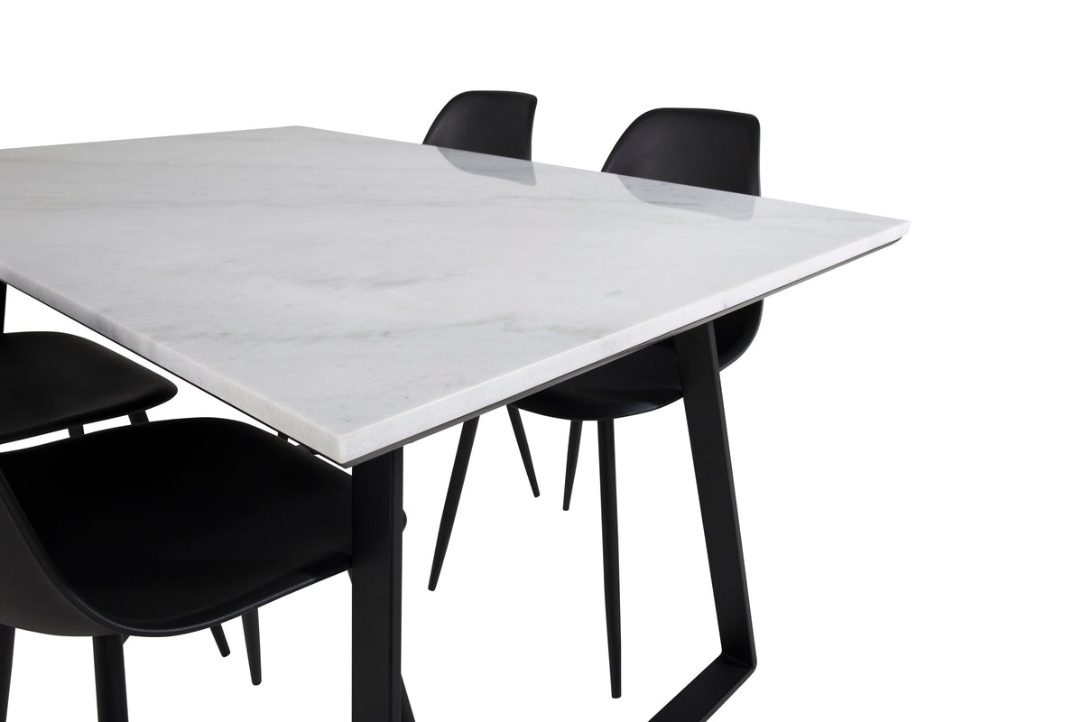 Estelle Matbord med Polar Stolarna – Bord: 74,5x140x90 Stol: 58x81x45,5