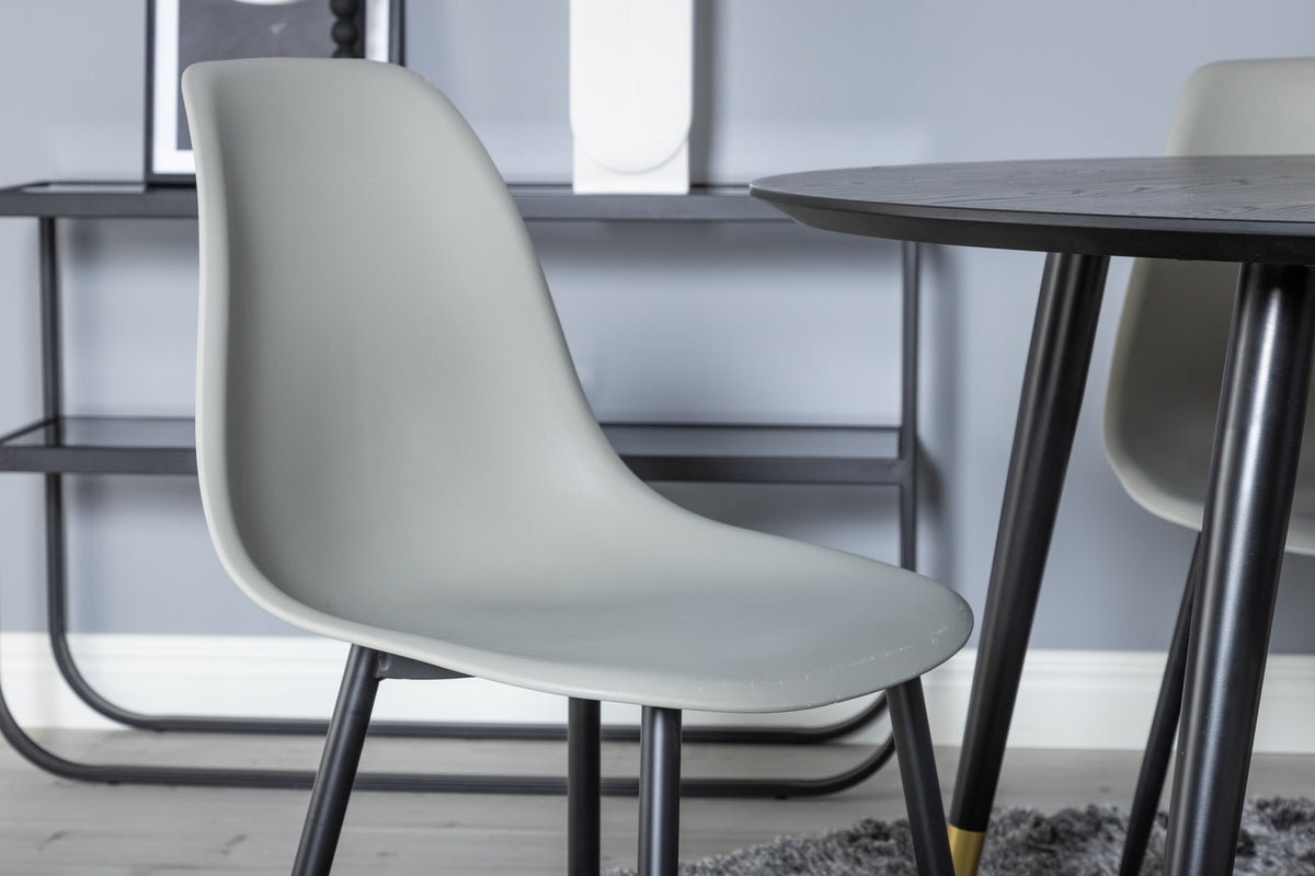 Dipp Matbord med Polar Stolarna – Bord: ⌀115 Stol: 58x81x45,5