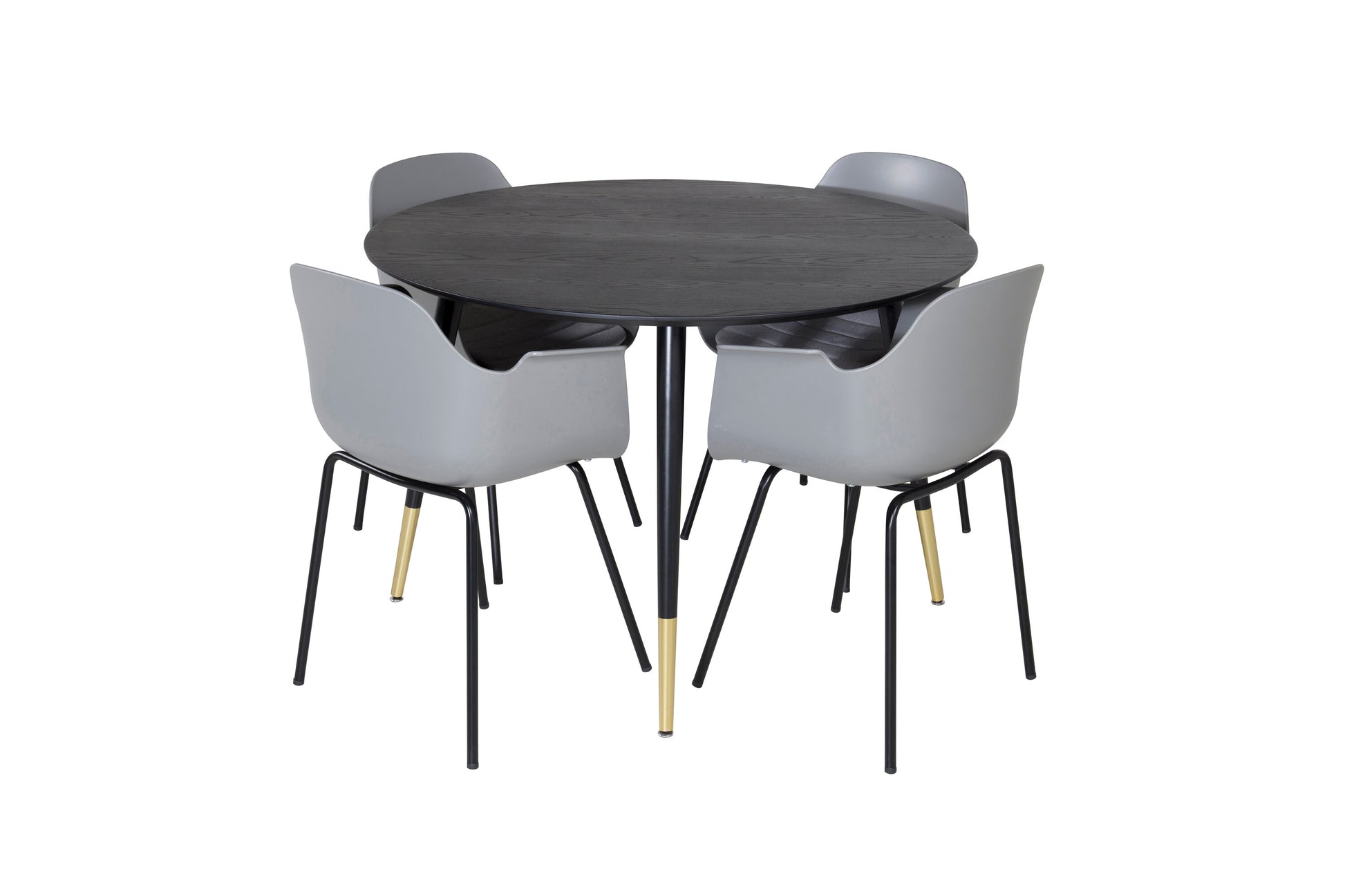 Dipp Matbord med Comfort Stolarna – Bord: ⌀115 Stol: 52x79,5x60,5