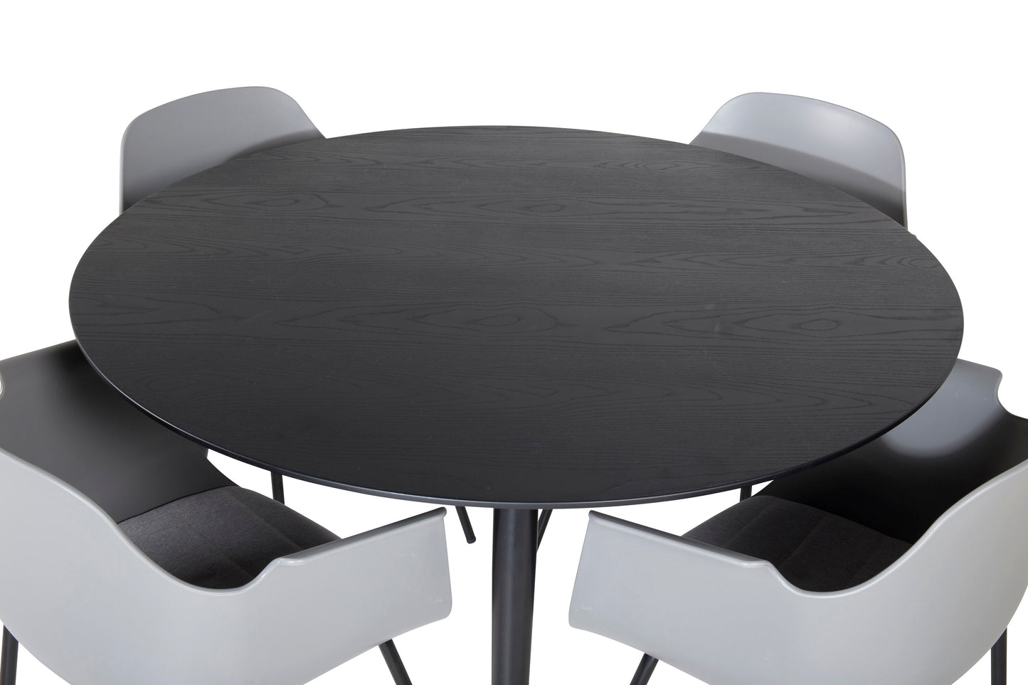 Dipp Matbord med Comfort Stolarna – Bord: ⌀115 Stol: 52x79,5x60,5