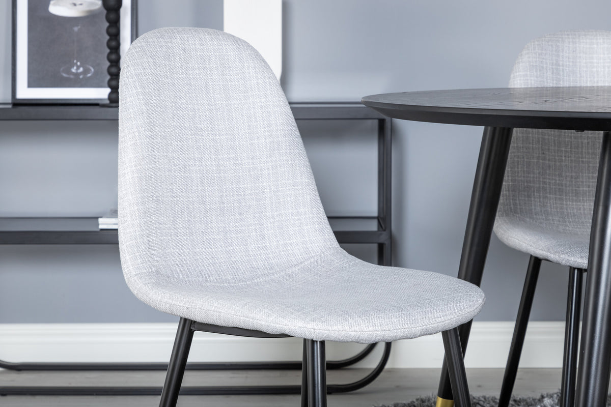 Dipp Matbord med Polar Stolarna – Bord: ⌀115 Stol: 53x87x44