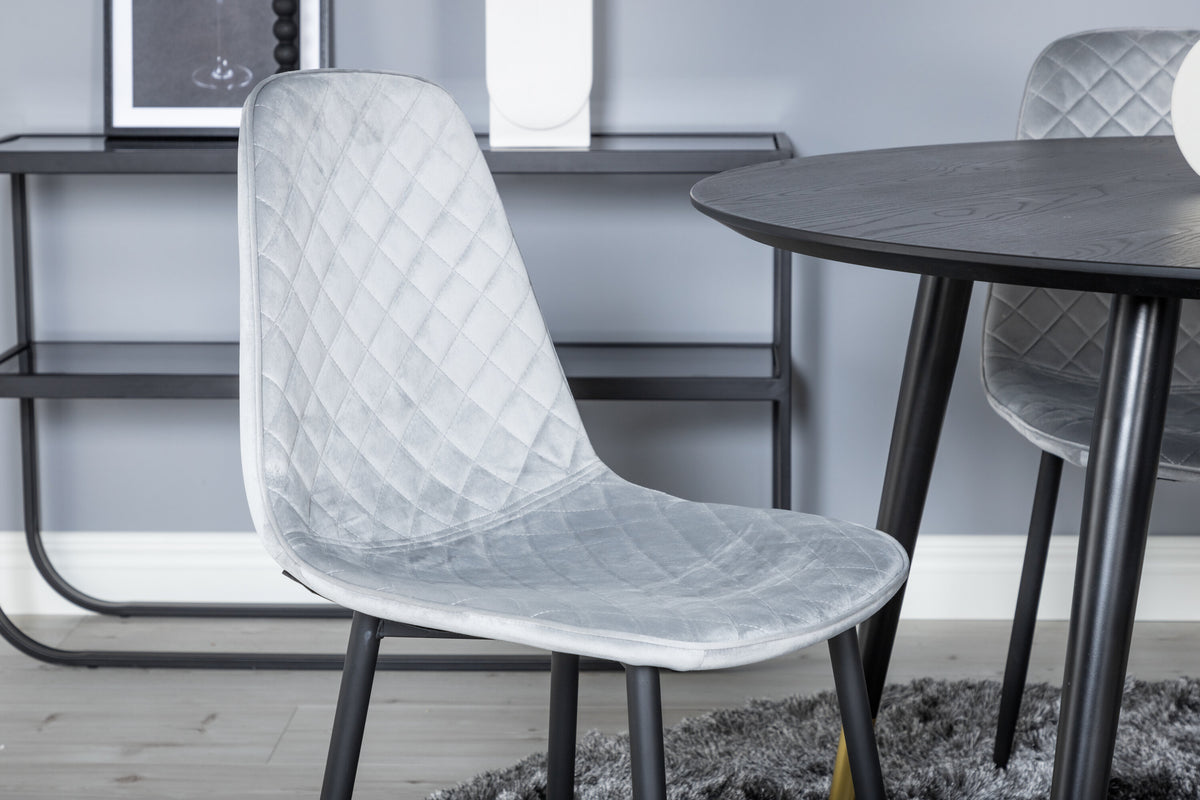 Dipp Matbord med Polar Stolarna – Bord: ⌀115 Stol: 52x86x44