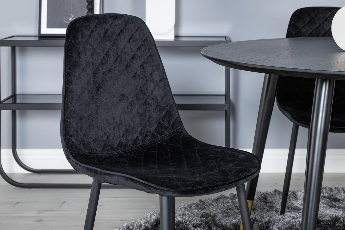 Dipp Matbord med Polar Stolarna – Bord: ⌀115 Stol: 52x86x44