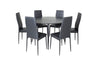 Dipp Matbord med Slim Stolarna – Bord: ⌀115 Stol: 48x98x42
