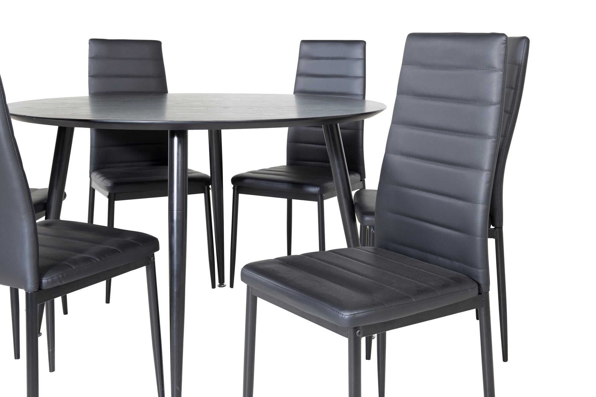 Dipp Matbord med Slim Stolarna Matgrupp