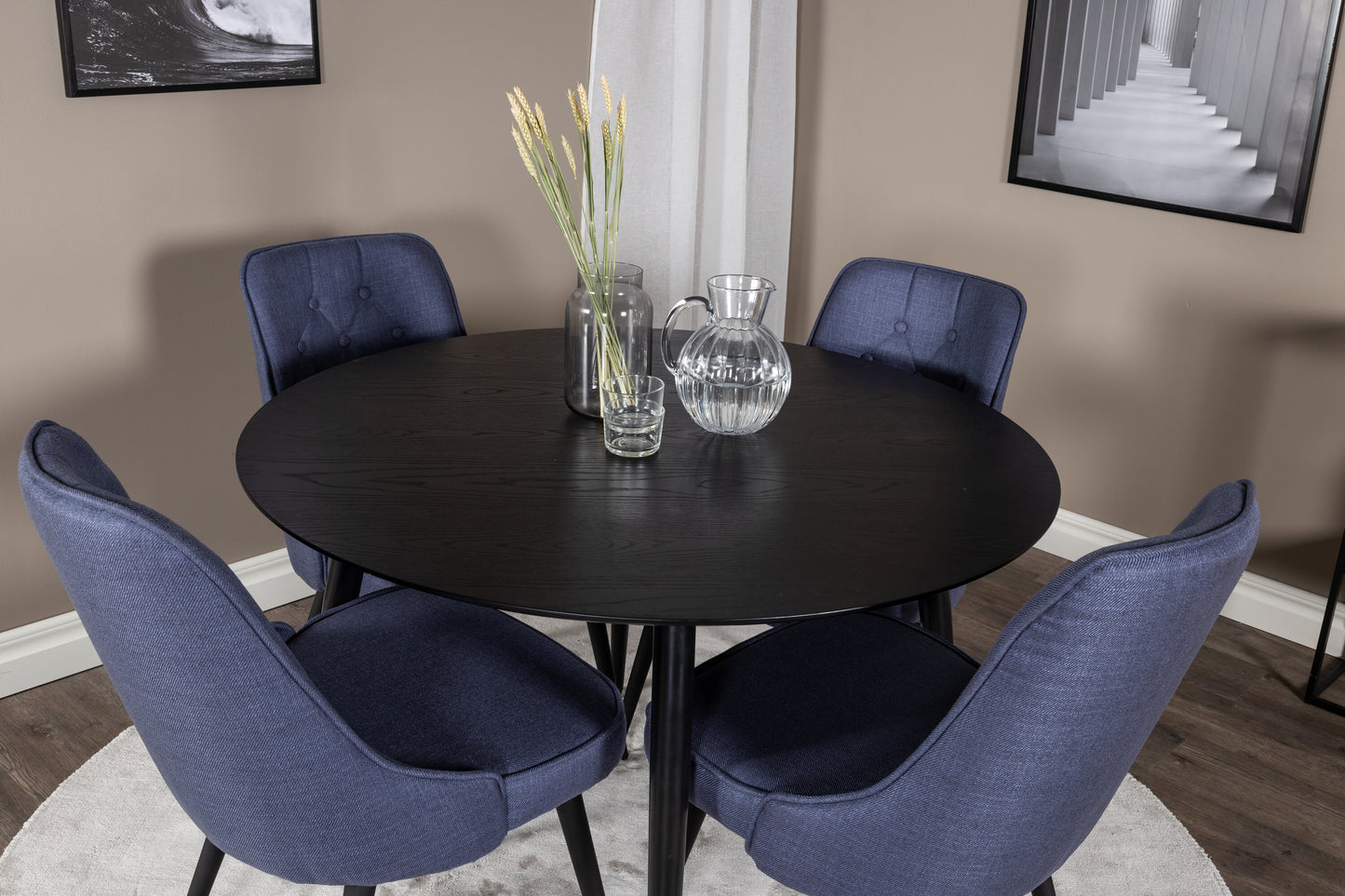 Dipp Matbord med Velvet Deluxe Stolarna Matgrupp