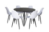 Dipp Matbord med Polar Stolarna – Bord: ⌀115 Stol: 58x81x45,5