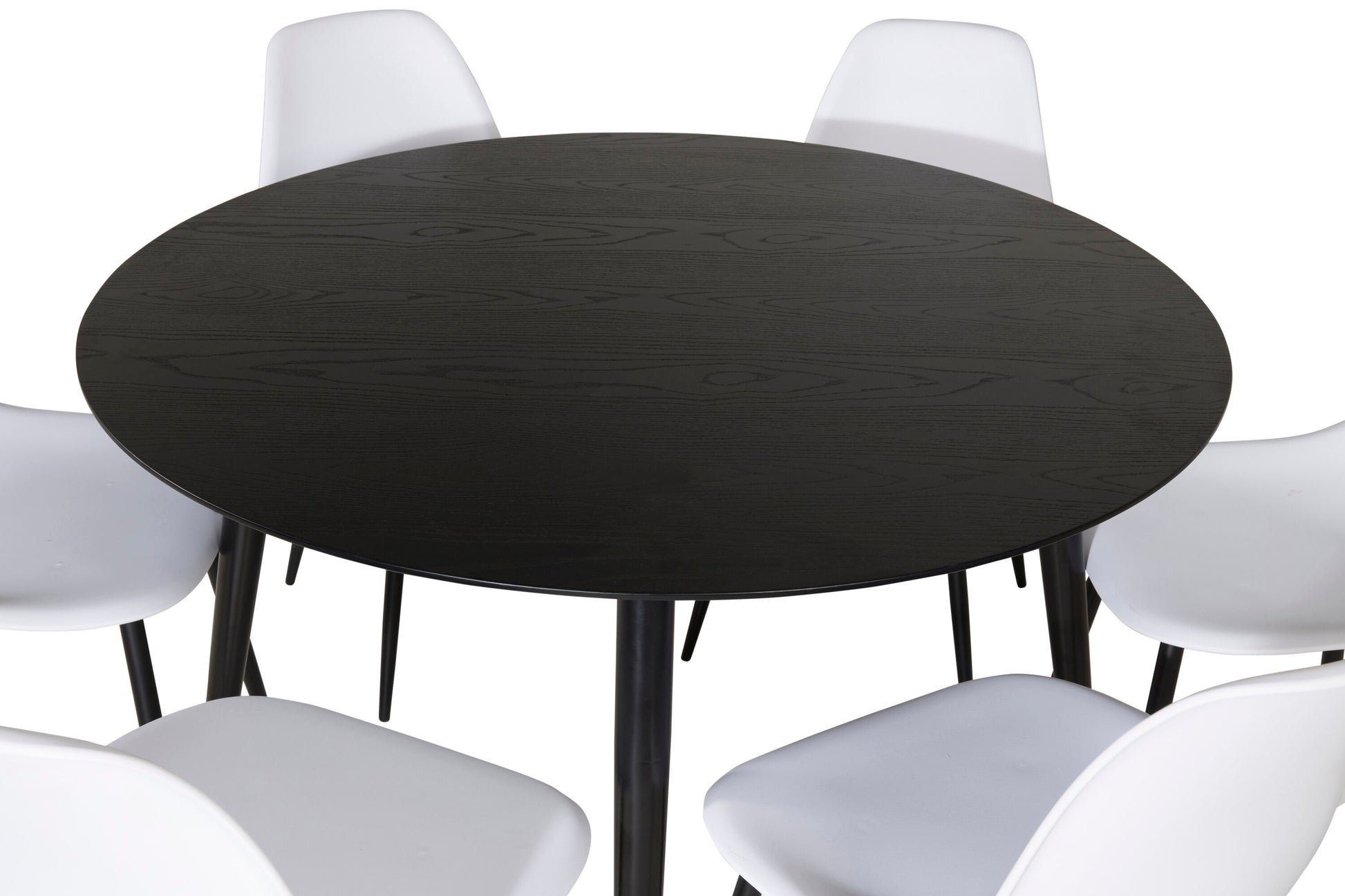 Dipp Matbord med Polar Stolarna – Bord: ⌀115 Stol: 58x81x45,5