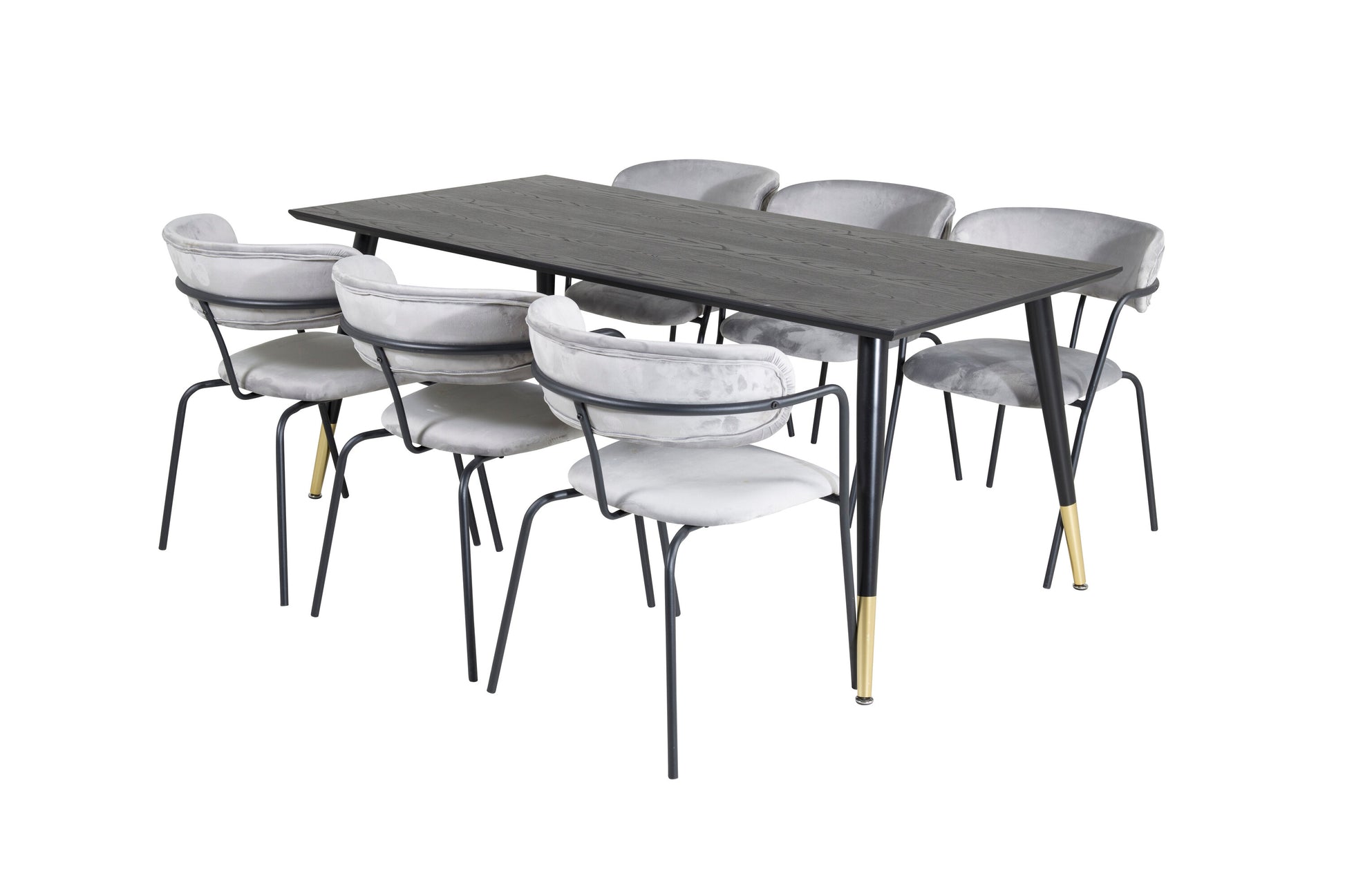 Dipp Matbord med Arrow Stolarna – Bord: 75x180x90 Stol: 61x79x58