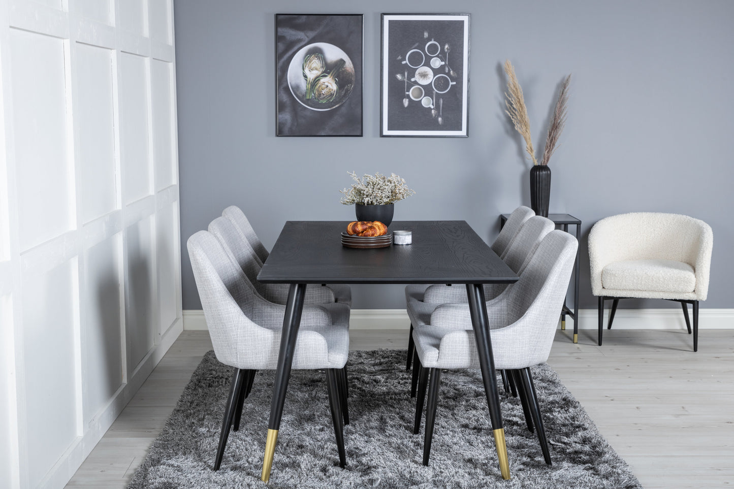 Dipp Matbord med Plaza Stolarna Matgrupp