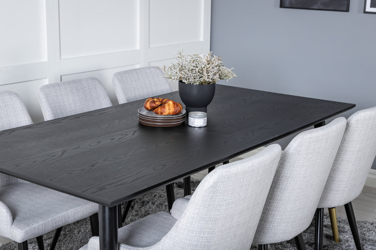 Dipp Matbord med Plaza Stolarna Matgrupp