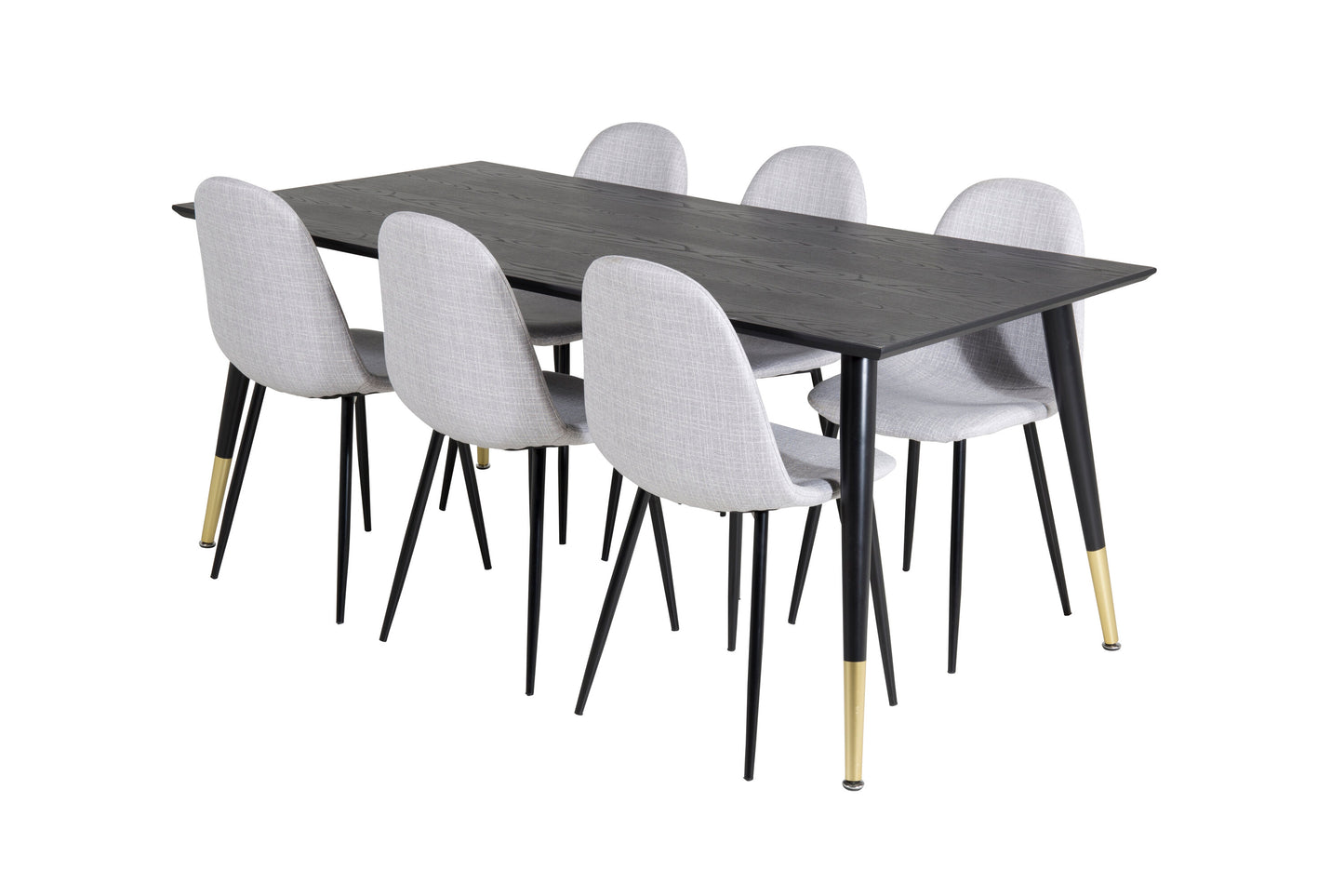 Dipp Matbord med Polar Stolarna – Bord: 75x180x90 Stol: 53x87x44