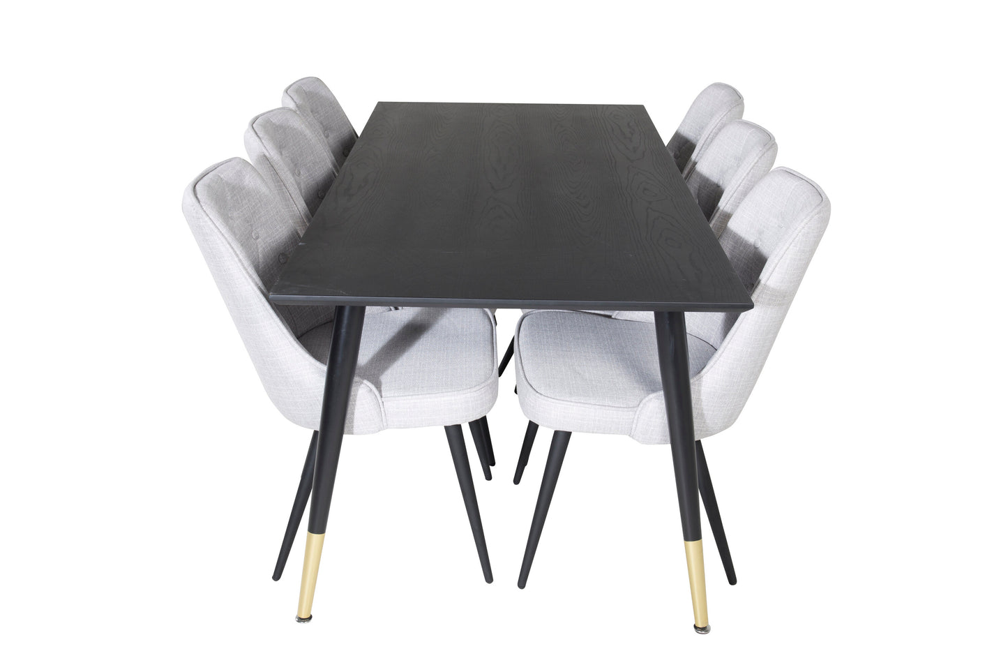Dipp Matbord med Velvet Deluxe Stolarna Matgrupp