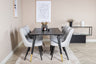 Dipp Matbord med Velvet Deluxe Stolarna – Bord: 75x180x90 Stol: 66x88,5x50