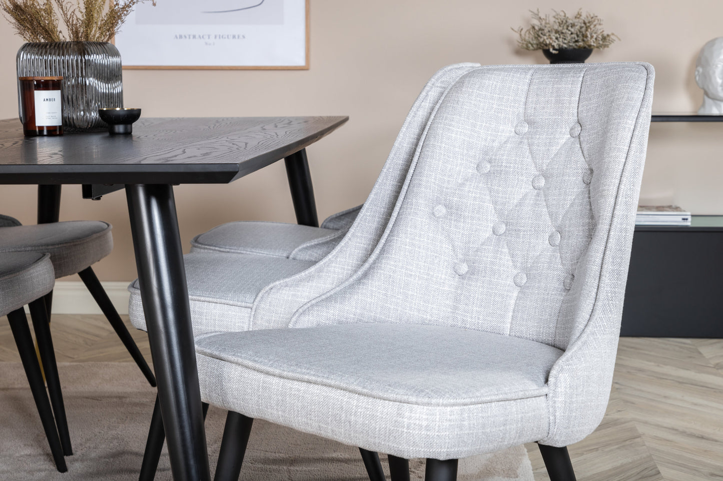 Dipp Matbord med Velvet Deluxe Stolarna Matgrupp