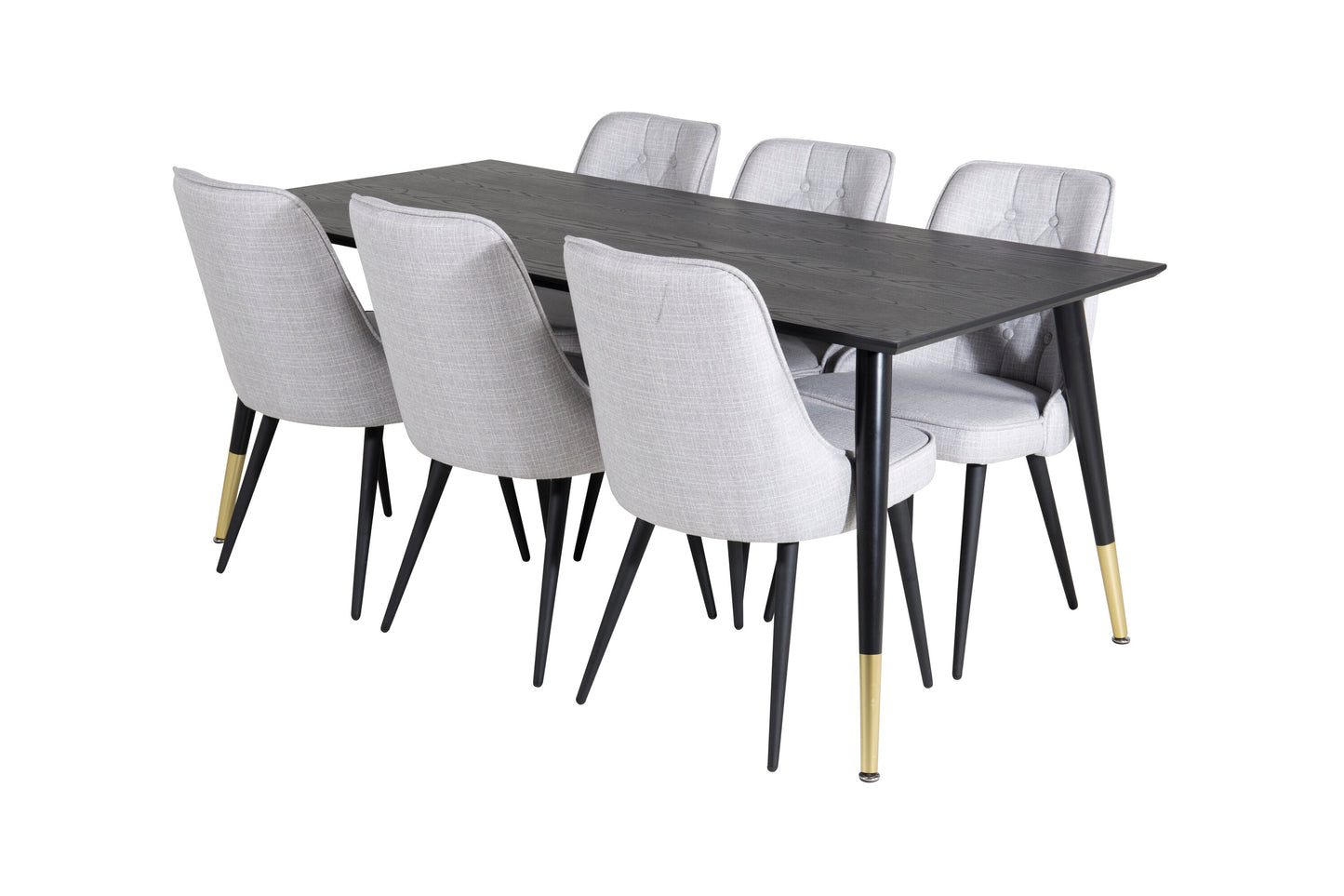 Dipp Matbord med Velvet Deluxe Stolarna Matgrupp