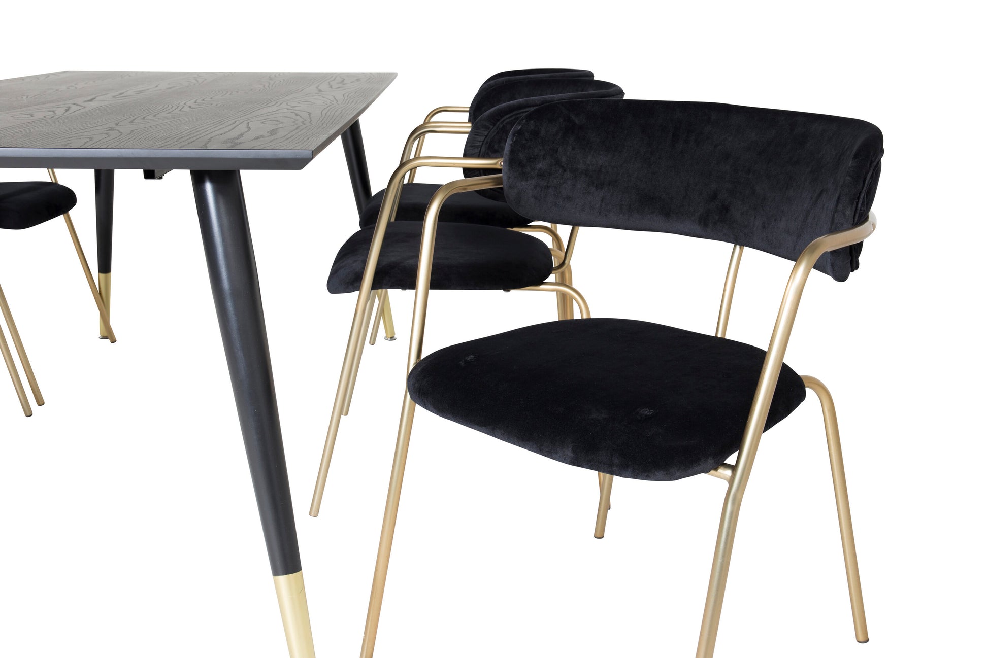 Dipp Matbord med Arrow Stolarna – Bord: 75x180x90 Stol: 61x79x58