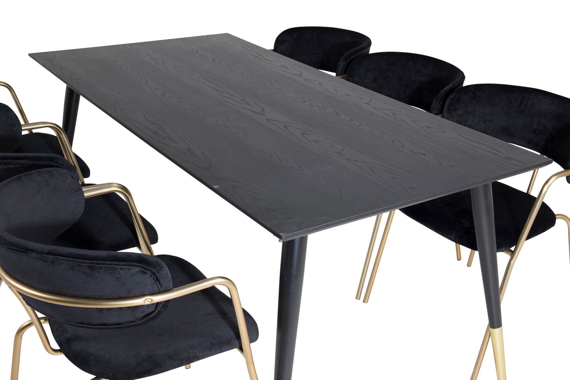 Dipp Matbord med Arrow Stolarna – Bord: 75x180x90 Stol: 61x79x58