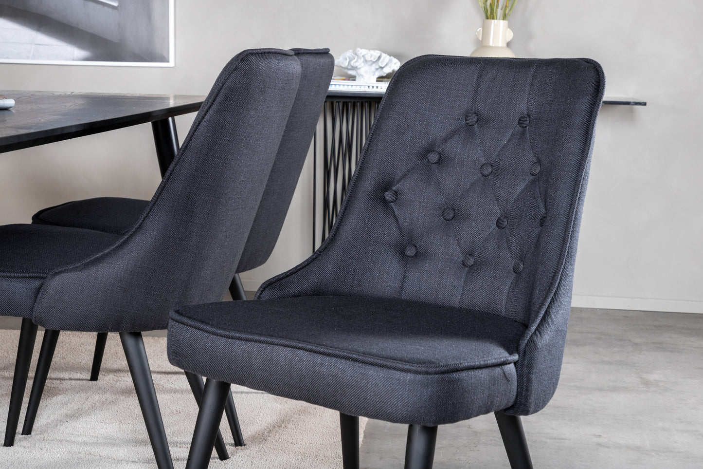 Dipp Matbord med Velvet Deluxe Stolarna Matgrupp