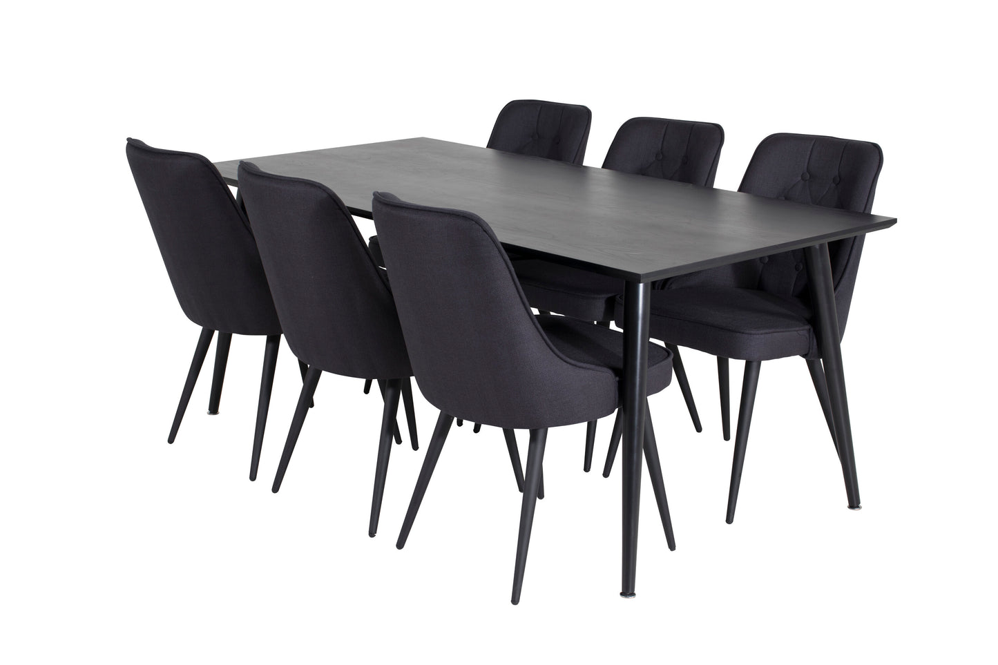 Dipp Matbord med Velvet Deluxe Stolarna Matgrupp