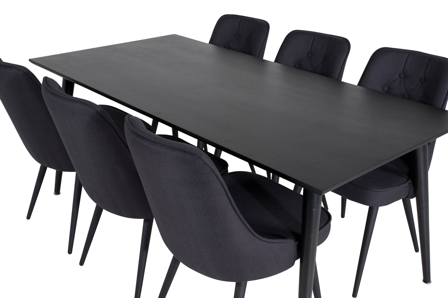 Dipp Matbord med Velvet Deluxe Stolarna Matgrupp