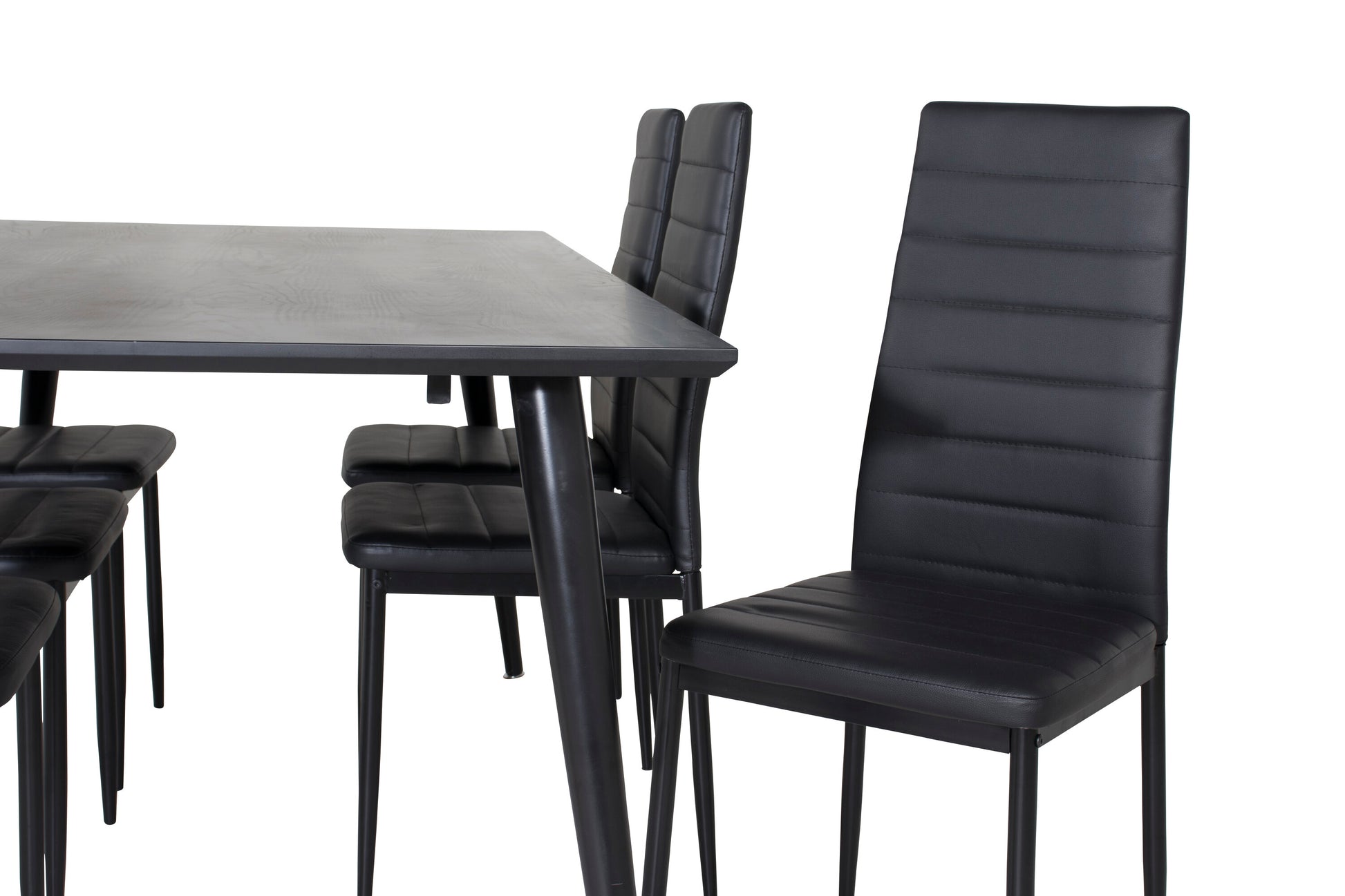 Dipp Matbord med Slim Stolarna Matgrupp