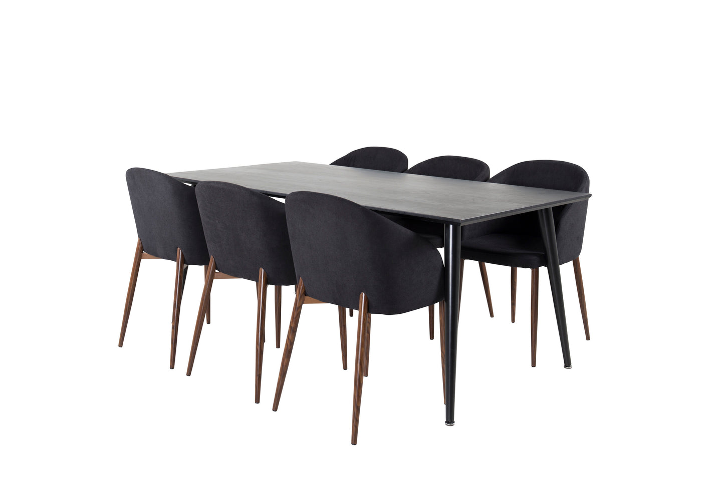 Dipp Matbord med Arch Stolarna Matgrupp