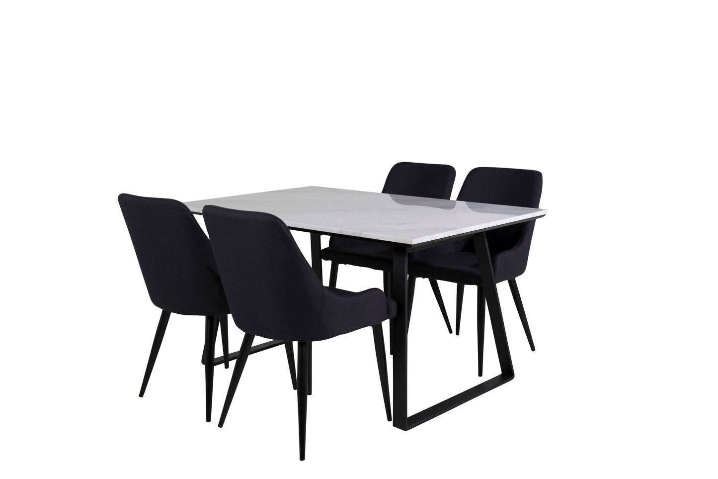 Estelle Matbord med Plaza Stolarna Matgrupp