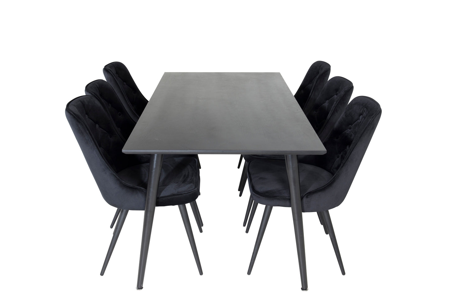 Dipp Matbord med Velvet Deluxe Stolarna Matgrupp
