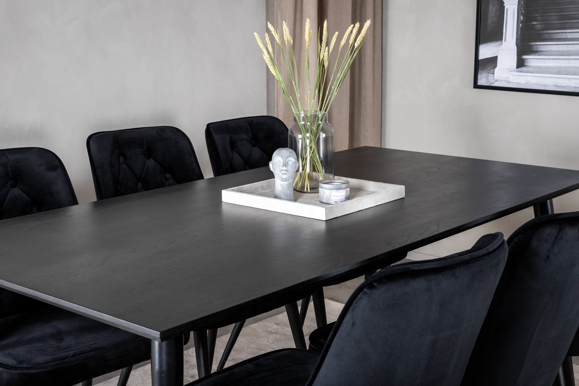 Dipp Matbord med Velvet Deluxe Stolarna Matgrupp