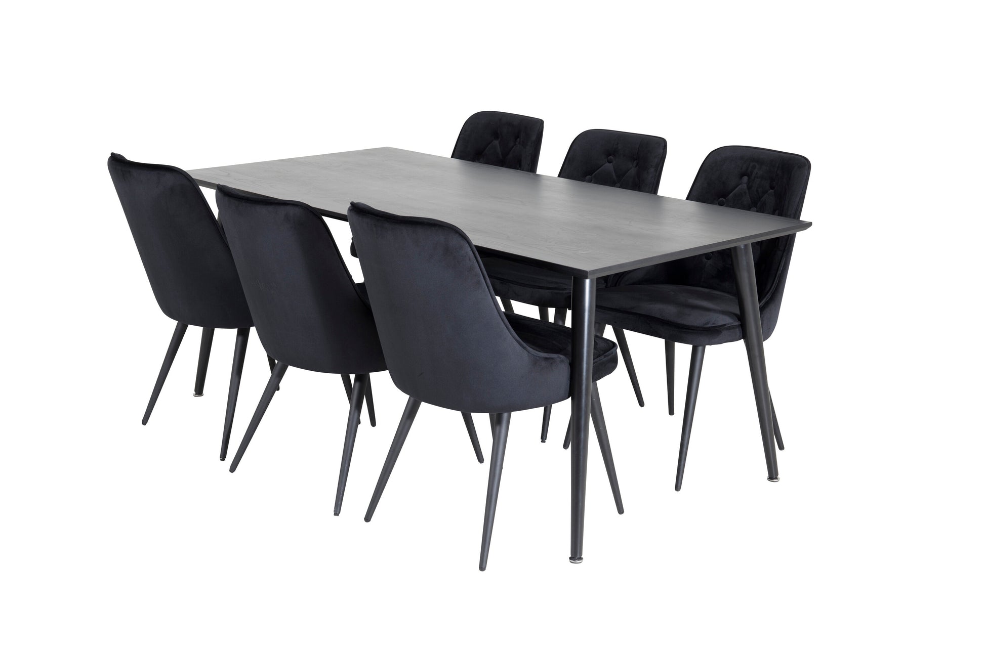 Dipp Matbord med Velvet Deluxe Stolarna Matgrupp