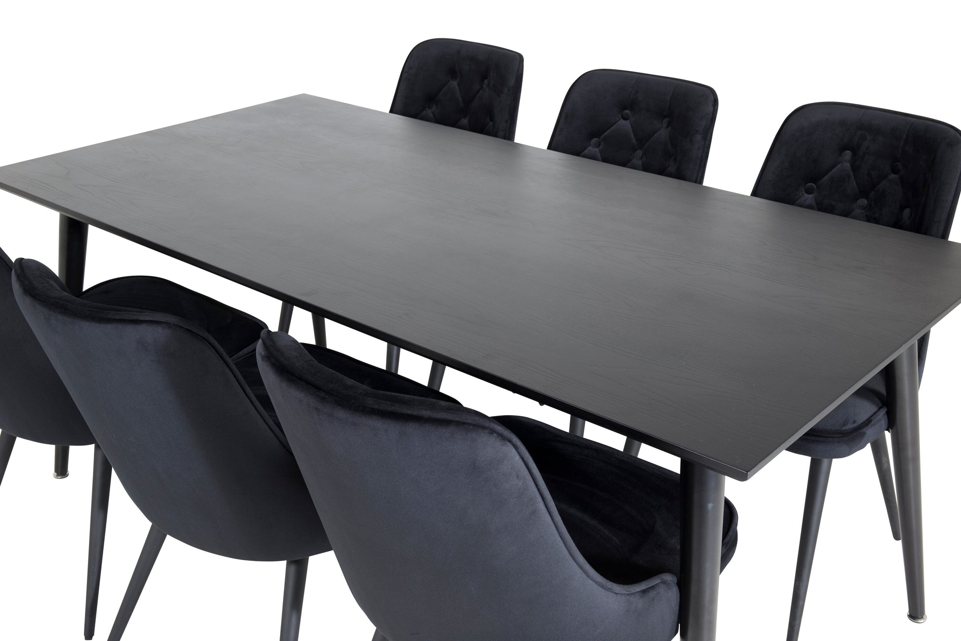 Dipp Matbord med Velvet Deluxe Stolarna Matgrupp