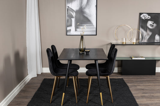 Dipp Matbord med Polar Stolarna – Bord: 75x120x85 Stol: 52x86x44