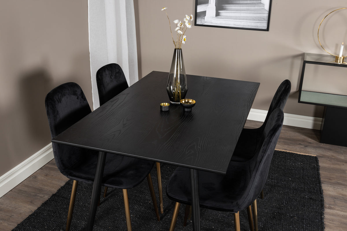 Dipp Matbord med Polar Stolarna – Bord: 75x120x85 Stol: 52x86x44
