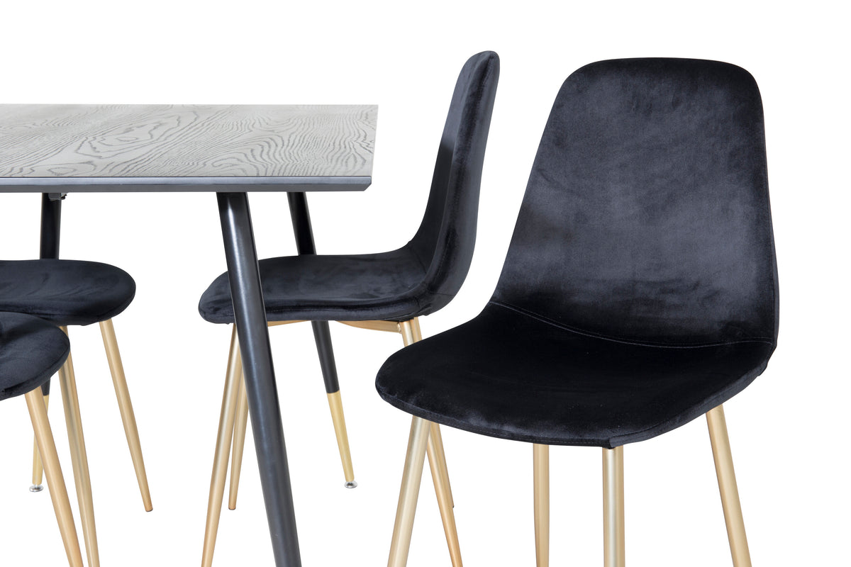 Dipp Matbord med Polar Stolarna – Bord: 75x120x85 Stol: 52x86x44