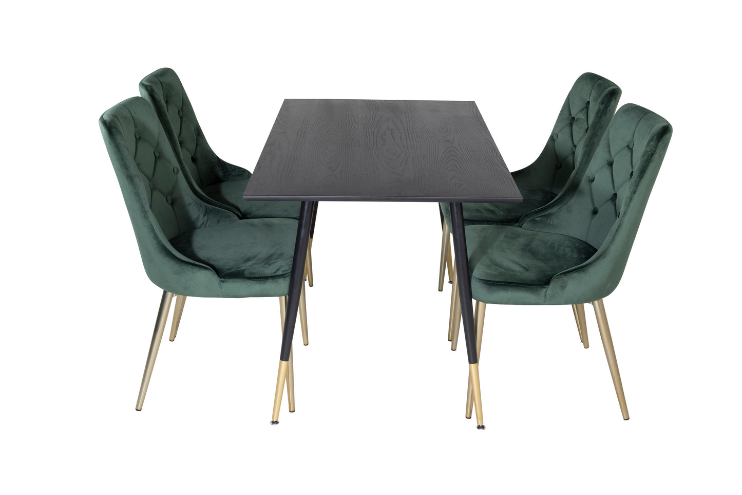 Dipp Matbord med Velvet Deluxe Stolarna Matgrupp