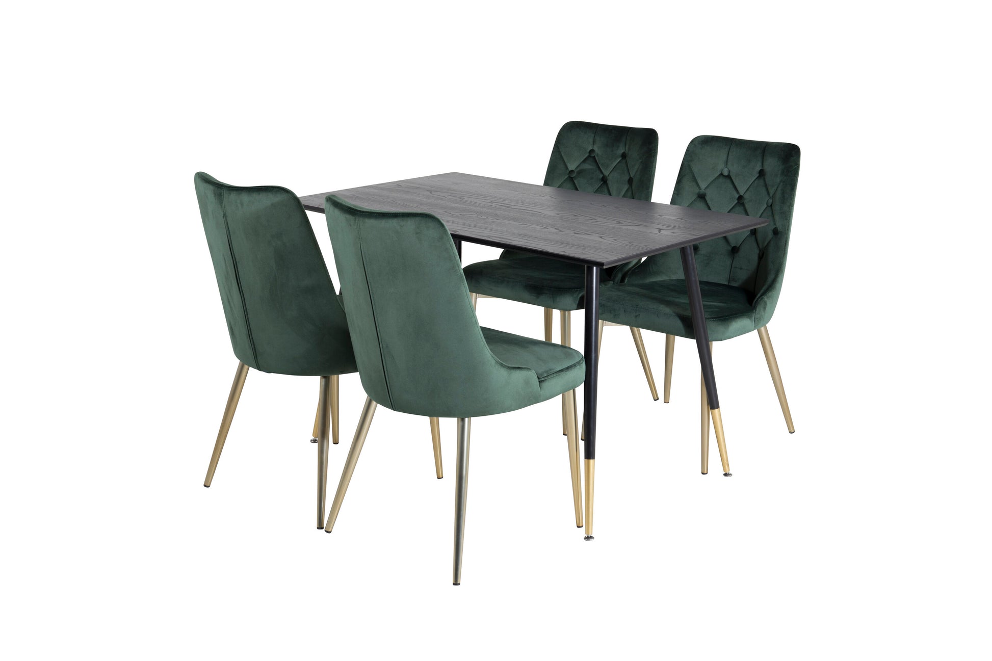 Dipp Matbord med Velvet Deluxe Stolarna Matgrupp