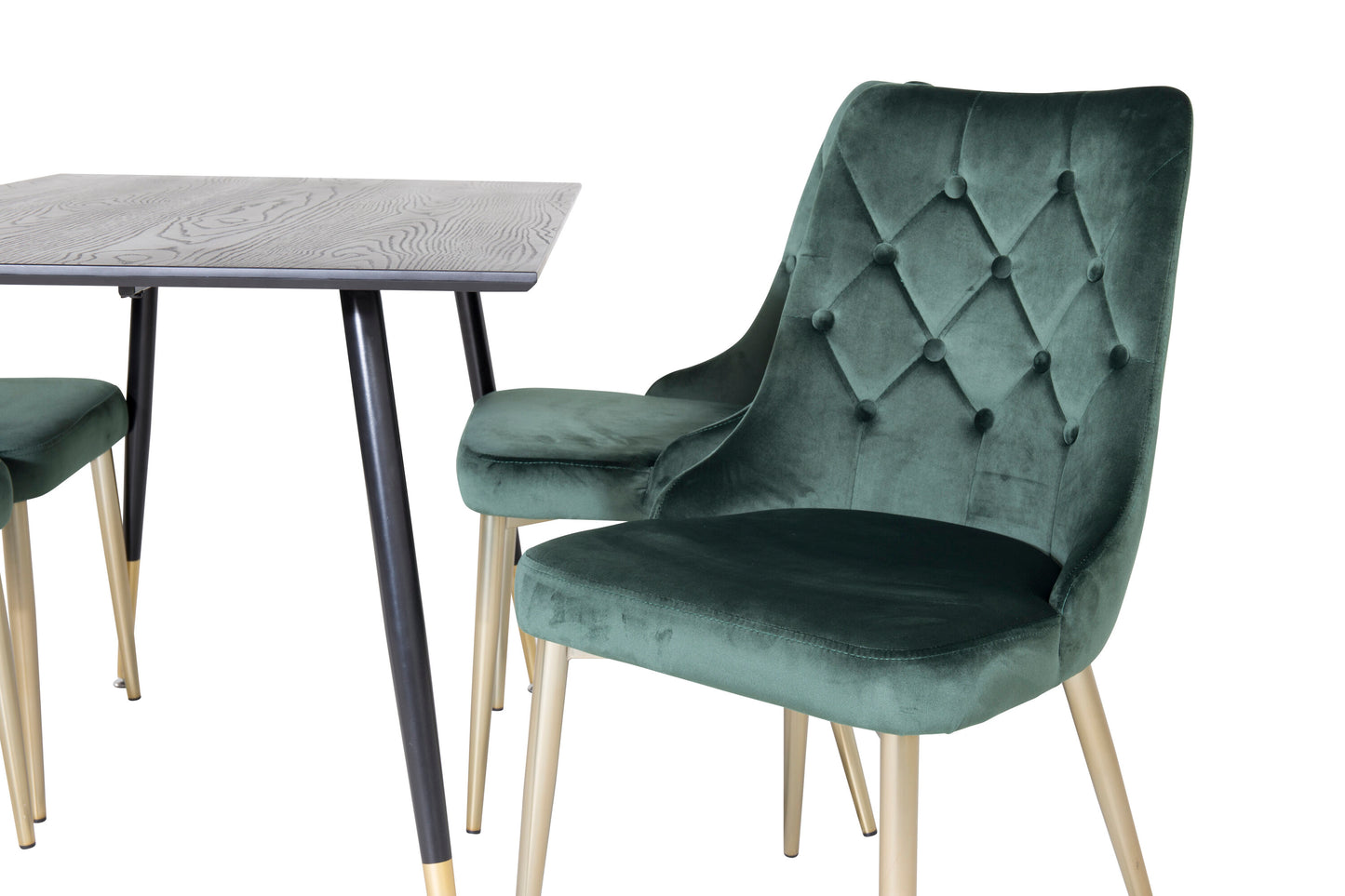 Dipp Matbord med Velvet Deluxe Stolarna Matgrupp
