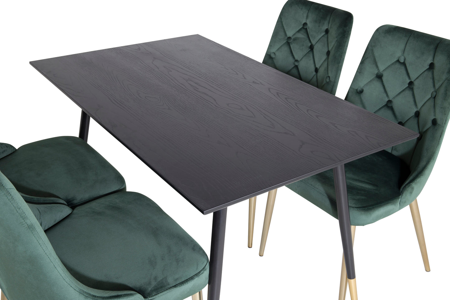 Dipp Matbord med Velvet Deluxe Stolarna Matgrupp