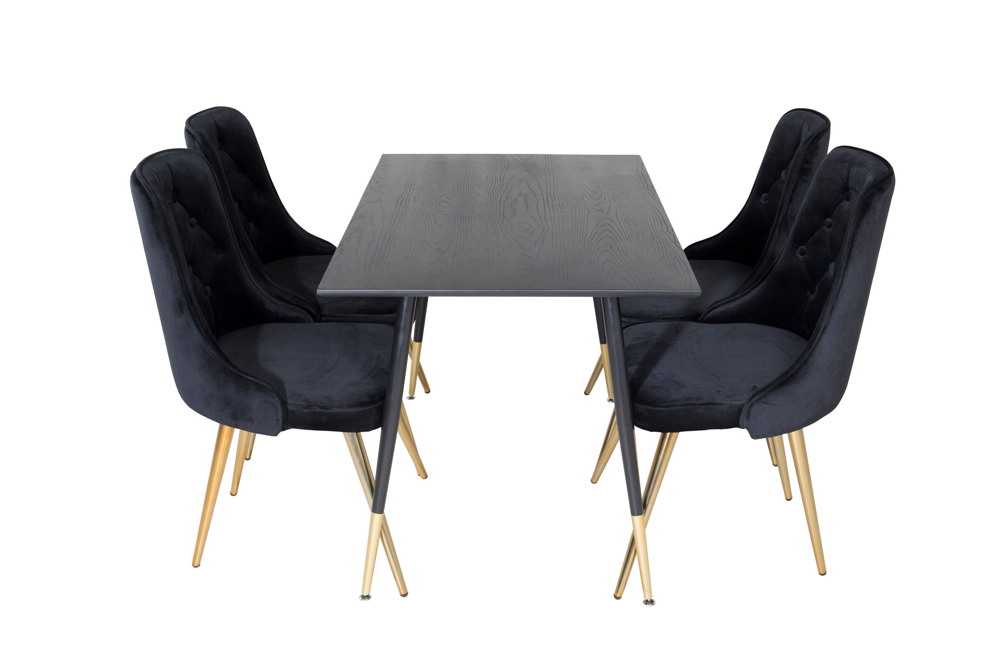 Dipp Matbord med Velvet Deluxe Stolarna Matgrupp