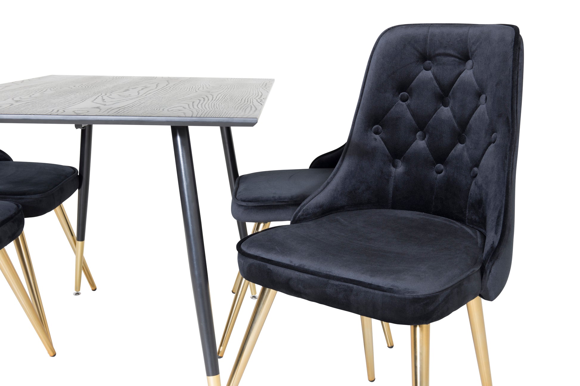 Dipp Matbord med Velvet Deluxe Stolarna Matgrupp
