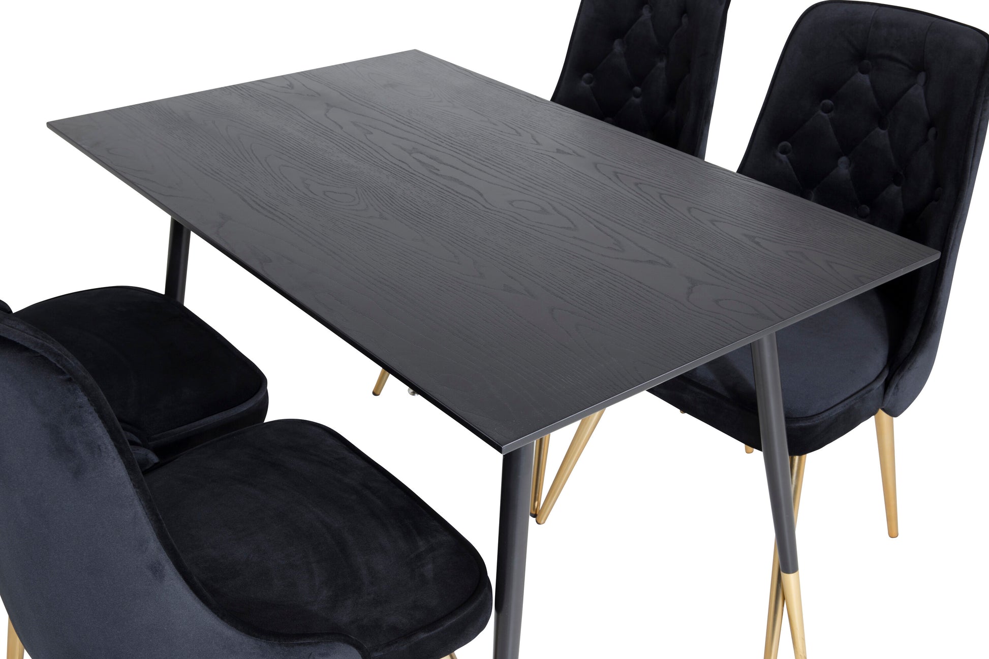 Dipp Matbord med Velvet Deluxe Stolarna Matgrupp