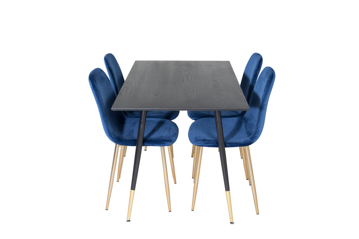 Dipp Matbord med Polar Stolarna – Bord: 75x120x85 Stol: 52x86x44