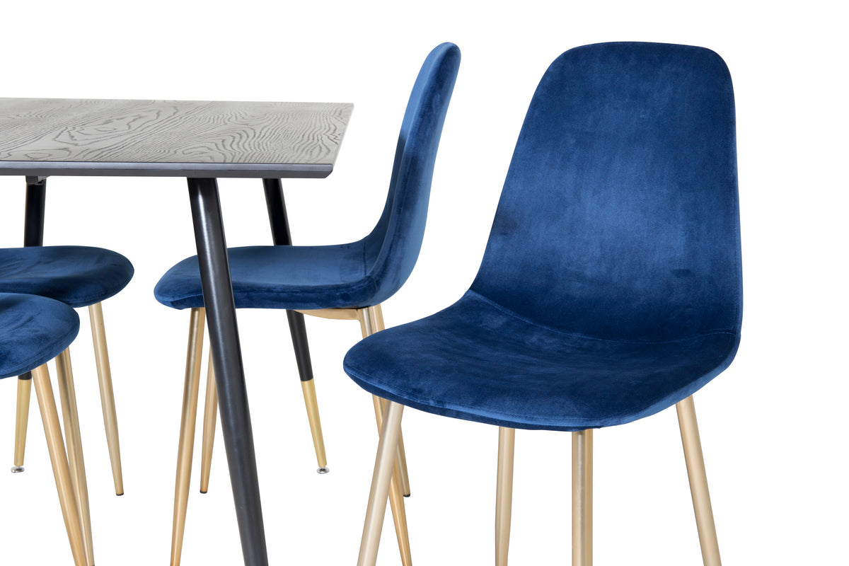 Dipp Matbord med Polar Stolarna – Bord: 75x120x85 Stol: 52x86x44