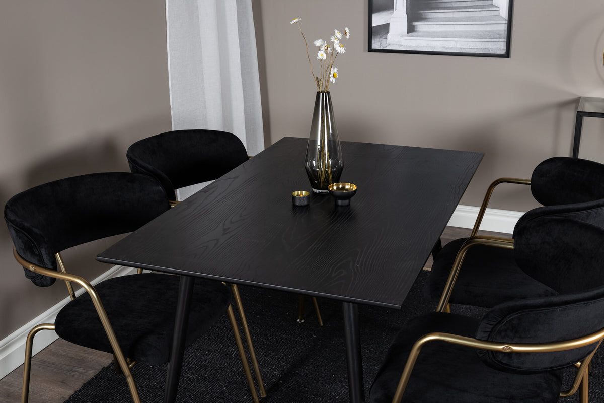 Dipp Matbord med Arrow Stolarna – Bord: 75x120x85 Stol: 61x79x58