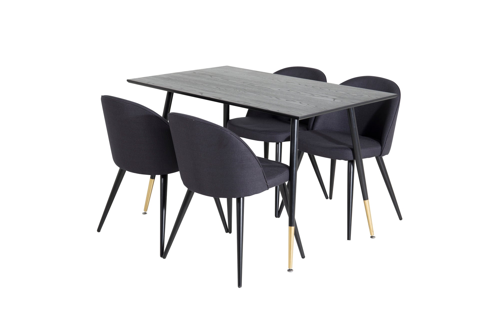 Dipp Matbord med Velvet Stolarna – Bord: 75x120x85 Stol: 57x76,5x50