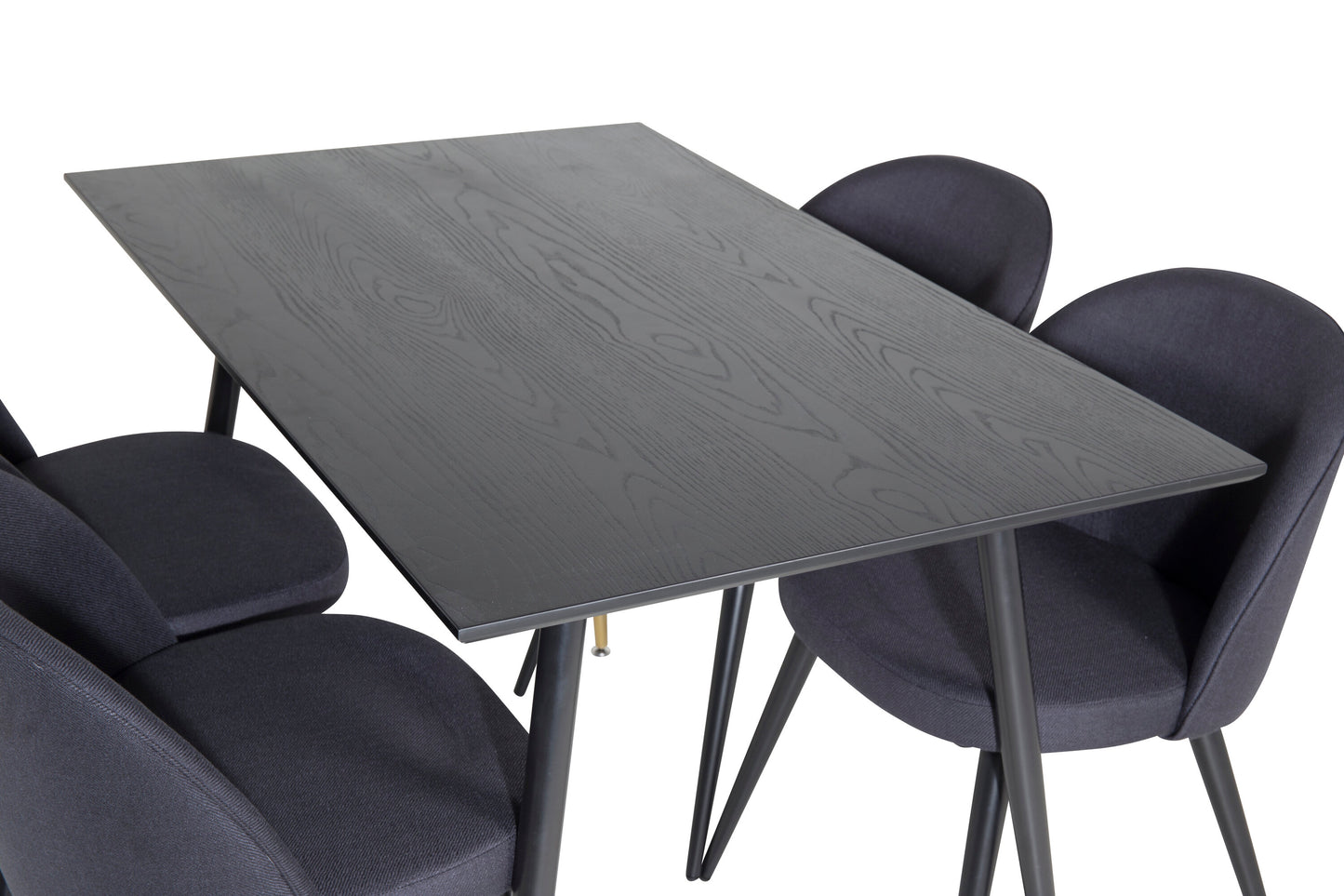 Dipp Matbord med Velvet Stolarna – Bord: 75x120x85 Stol: 57x76,5x50