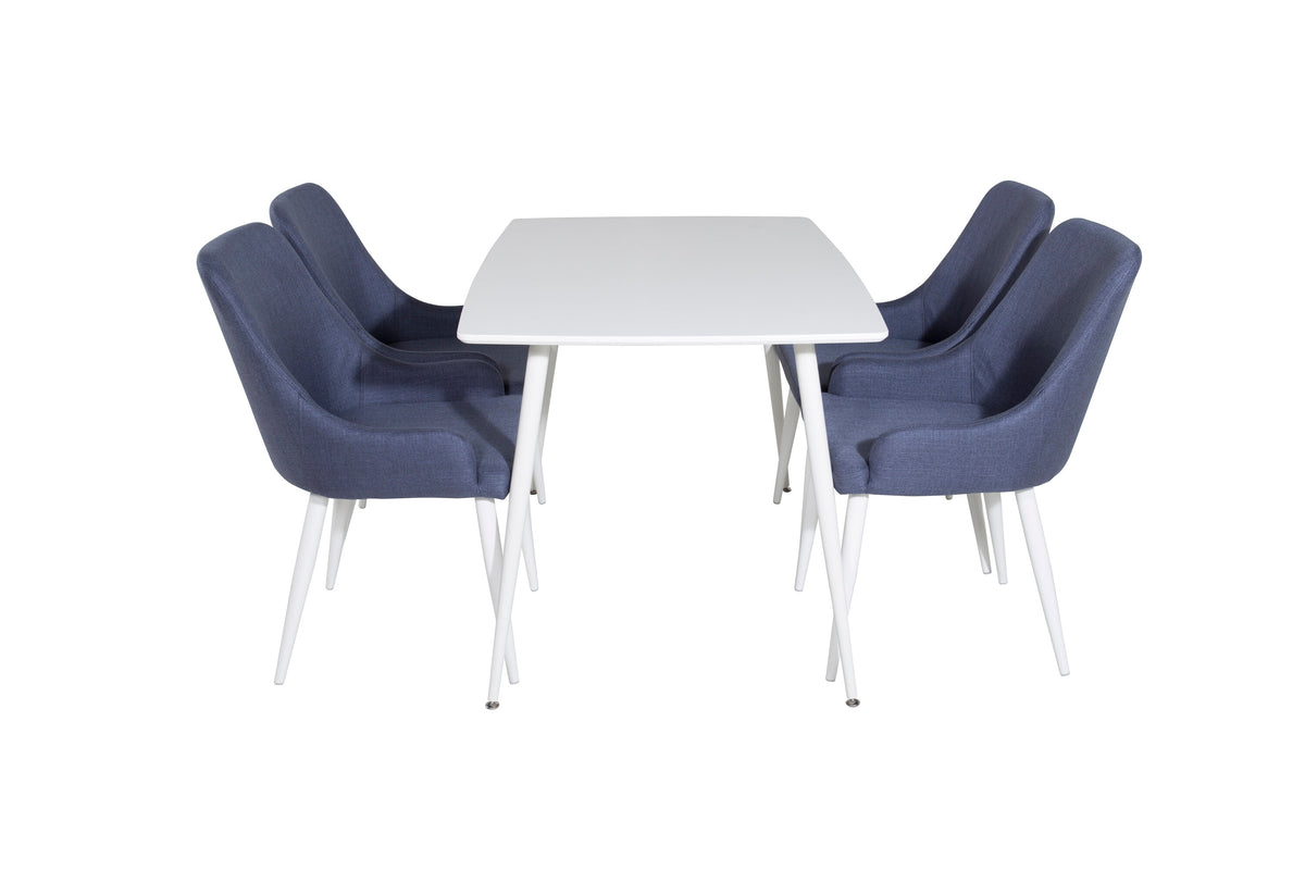 Polar Matbord med Plaza Stolarna – Bord: 75x120x80 Stol: 58x86x49