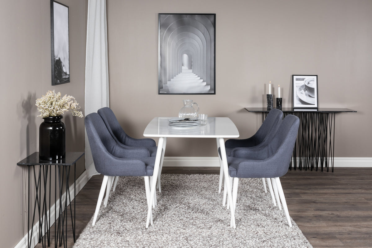 Polar Matbord med Plaza Stolarna – Bord: 75x120x80 Stol: 58x86x49